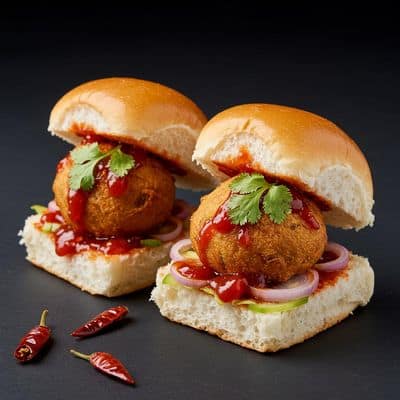 Schezwan Vada Pav