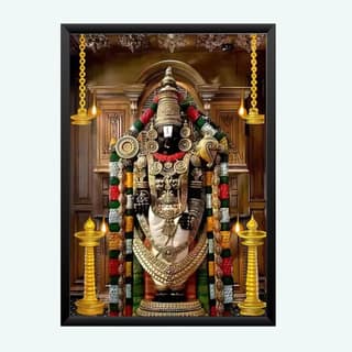NOKKES tirupati blalaji Venkateswara tirupati blalaji Photo Frames Religious Photo frame 5X7 Inch Photo Frame_AQW50