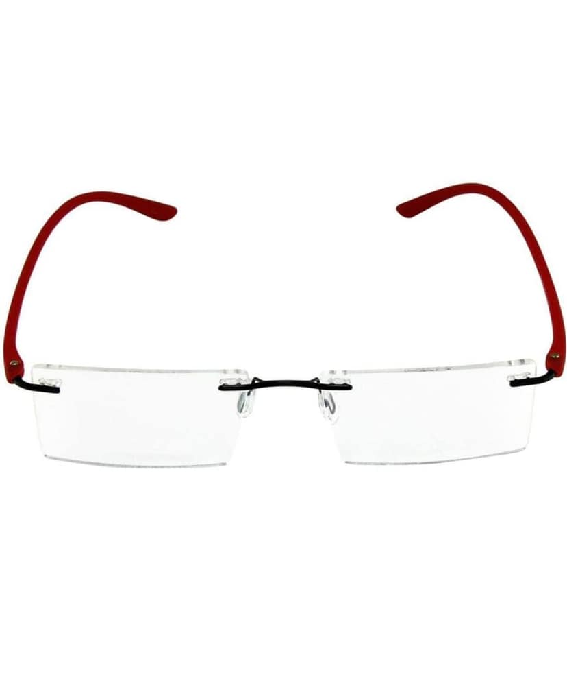 Jodykoes Premium TR Side Rimless Rectangle Frame (Red) view 2
