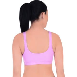 Empisto Branded Women's Baby Pink Colour Tennis Sports Bra view 2