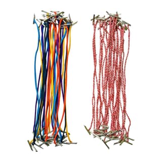 File Tags � 8 Inch Long (Pack of 100) � 50 Multicolor + 50 Red & White � Strong Treasury Paper with Thread � Paper tag for Office, Exam Papers, Documents Binding Rope