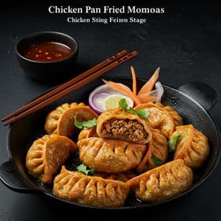 Chicken Pan Fried Momos