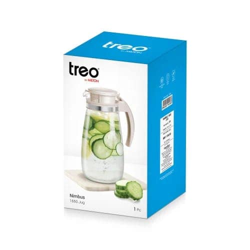 Treo By Milton Nimbus Borosilicate Glass Jug | Transparent, Stain-Resistant & Oduor-Free | Ideal for Water, Juice, Lemonade & Mocktails view 3