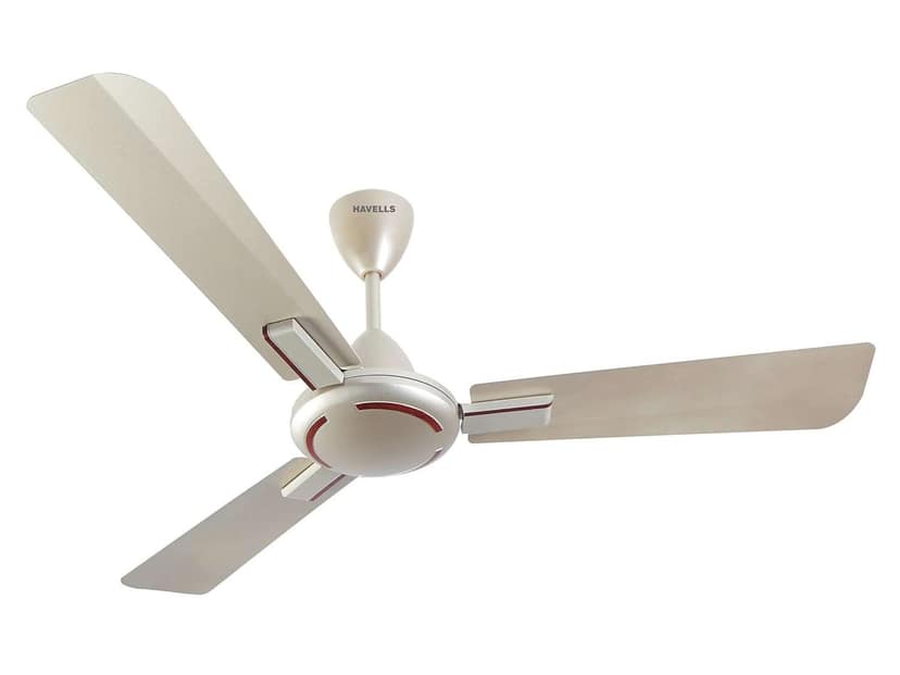 Havells Ambrose 1200mm Energy-Saving High-Speed Ceiling Fan, Cola Espresso - Gold Mist Wood