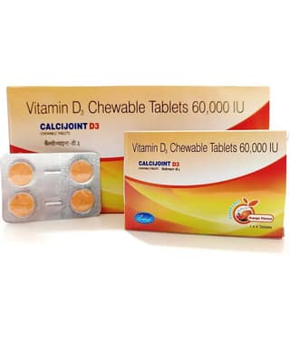 CALCIJOINT D3 CHEWABLE TAB ( PACK OF 10) TOTAL 60 TAB Standard Oral Kit Pack of 10