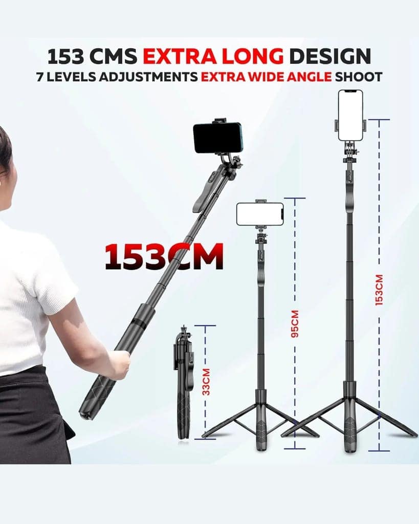 Smartphone Tripod with Adjustable Phone Holder view 3