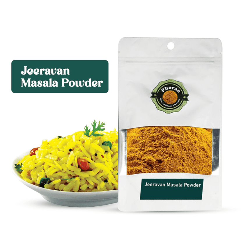 Buy Phoran Jeeravan Chat Masala Online India - Indori Spice | Phoran Tangy Indori Spice for Poha, Snacks & Salads