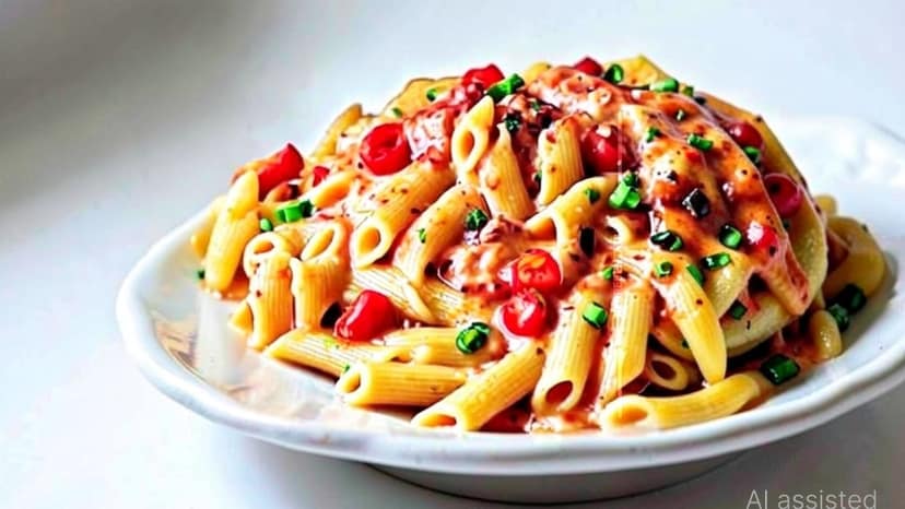 Mix sauce pasta