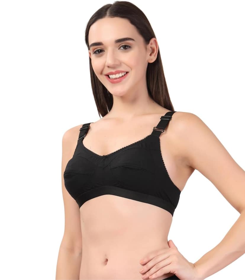 ADORNSTAR Women's Cotton Non-Padded Full Coverage Bra view 4