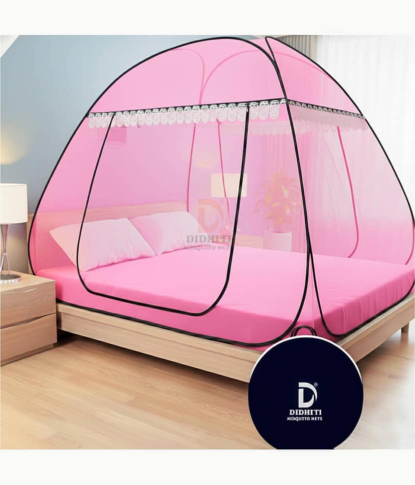 didhiti - White Polycotton Foldable Mosquito Net ( Pack of 1 )