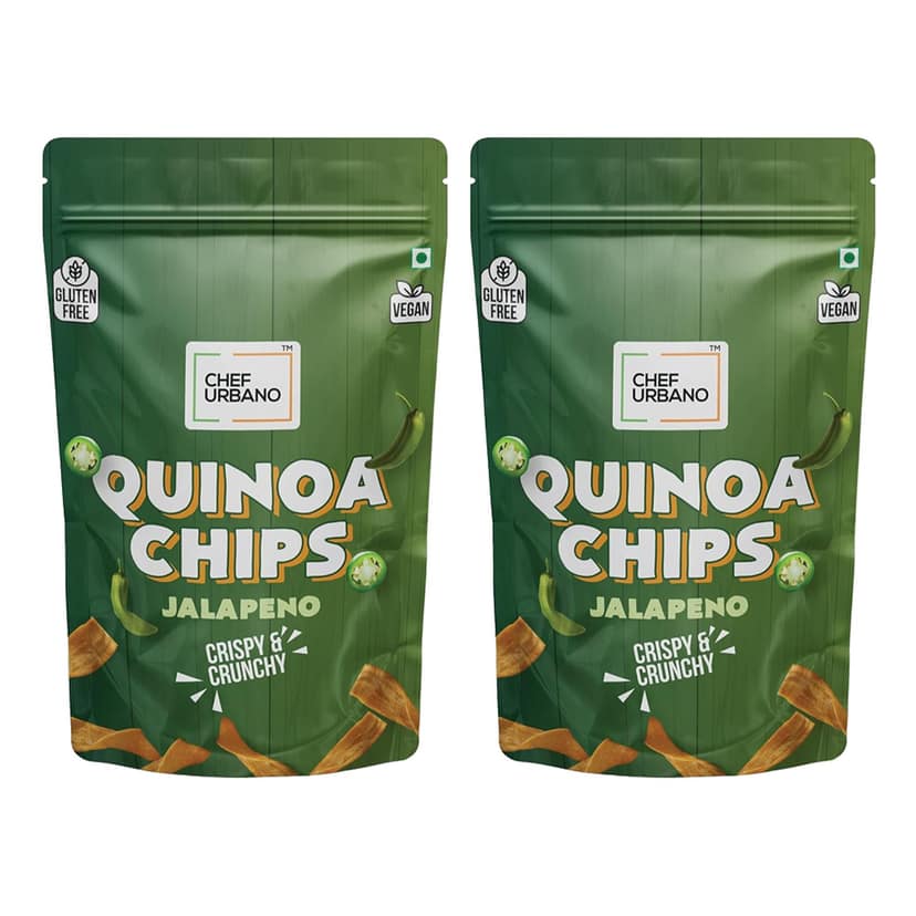 Chef Urbano Combo Chips Quinoa Jalapeno Pouch 85 Gms Pack Of 2