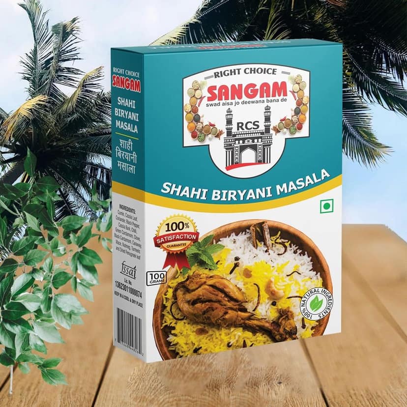 Right Choice Sangam Masala 100% Natural Powder with No Preservatives Colours Added (100 gm Pack of 2) (200 gram) view 6