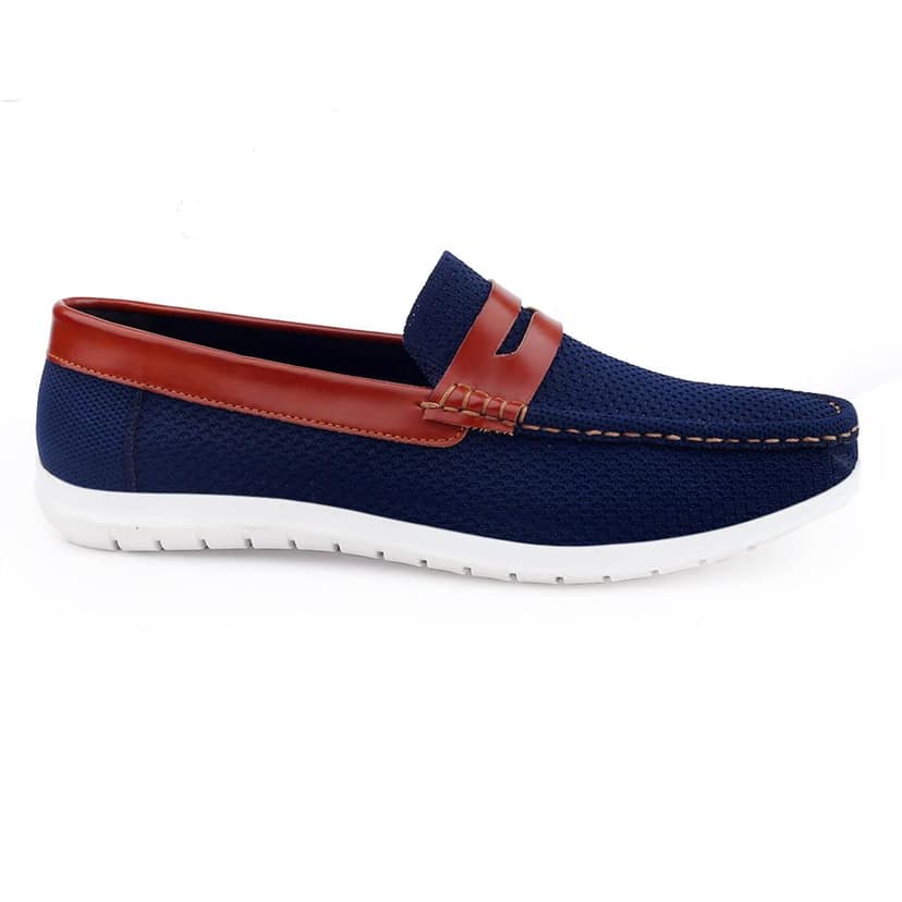 Men's Faux Leather Breathable Fabric Stylish Loafers view 3