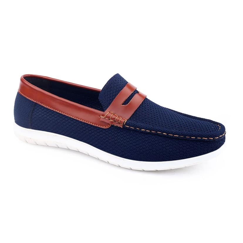 Men's Faux Leather Breathable Fabric Stylish Loafers view 5