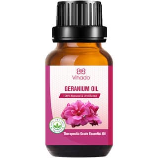 Vihado Natural Geranium Essential Oil (15 ml) (Pack of 1) (15 ml)