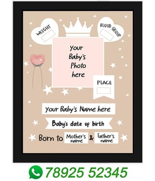 Indianara Wood Black Photo Frame Sets - Pack of 1