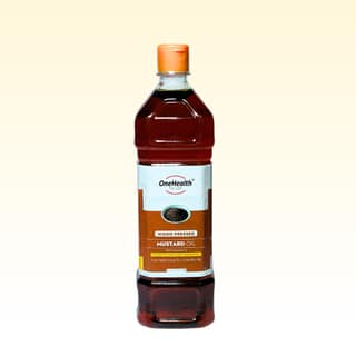 OneHealth Wood Pressed Mustard Oil, 1 L