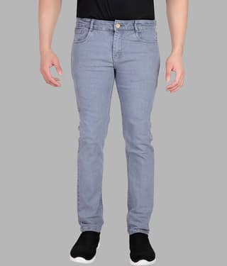 RAGZO Slim Fit Basic Men's Jeans - Grey ( Pack of 1 )