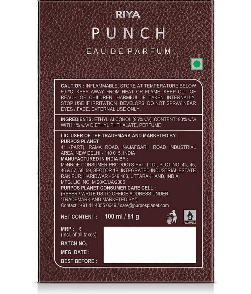 RIYA PUNCH Perfume, Spicy Woody Power Fragrance Eau de Parfum - 100 ml view 2