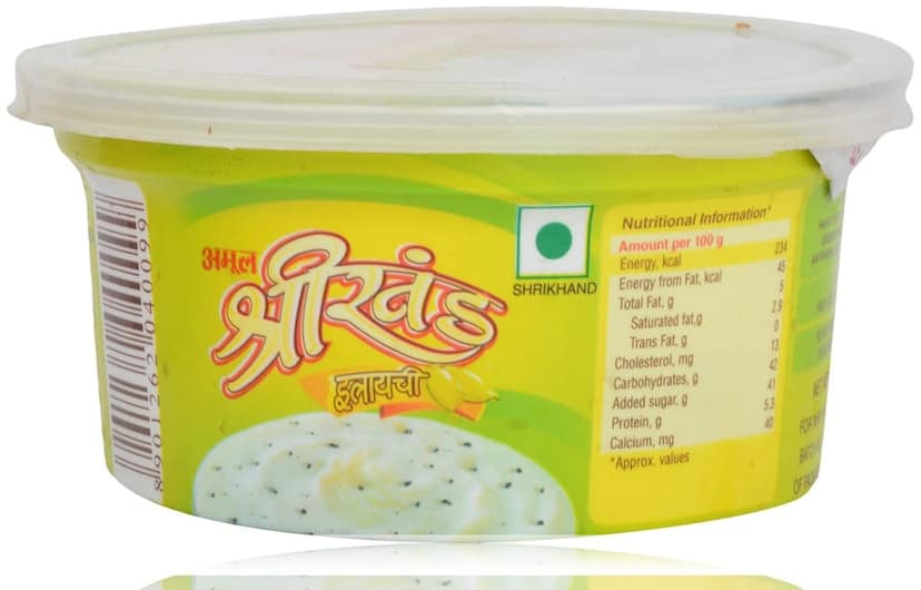 Amul Shrikhand Elaichi, 200 G Cup view 3