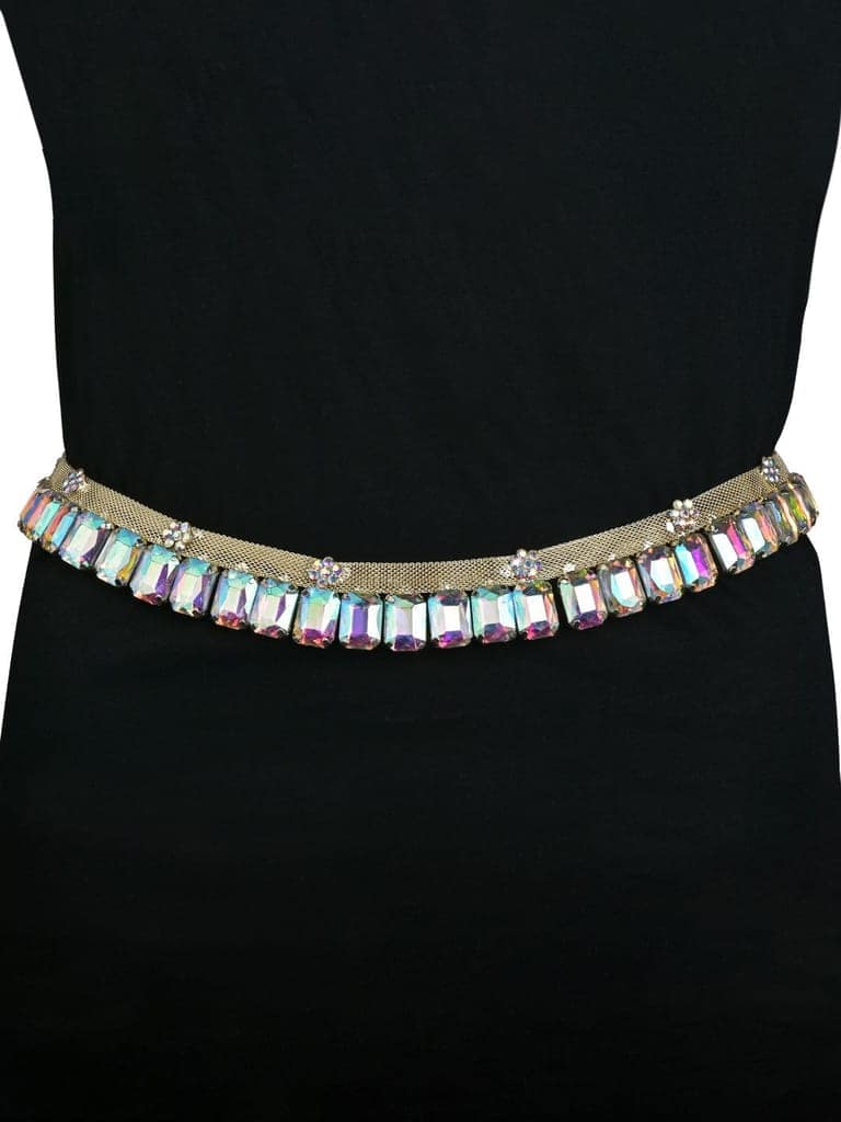 Rainbow stone belt view 3