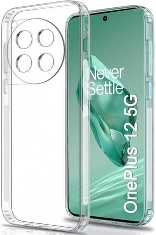 PLUGTECH TPU Ultra Hybrid Clear Camera Protection Back Cover Case for OnePlus 12-Transparent