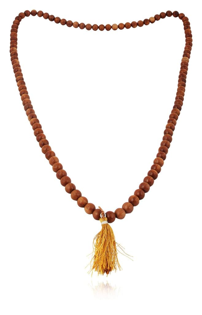 Poompuhar Sandal Wood Malai (Brown, 1.4 cm x 6 cm x 6 cm)