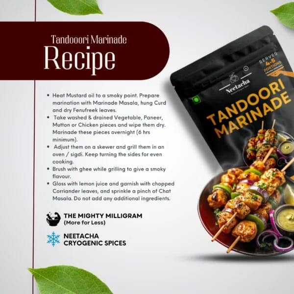 Neetacha Premium Cryogenic Tandoori Marinade I 50g view 6