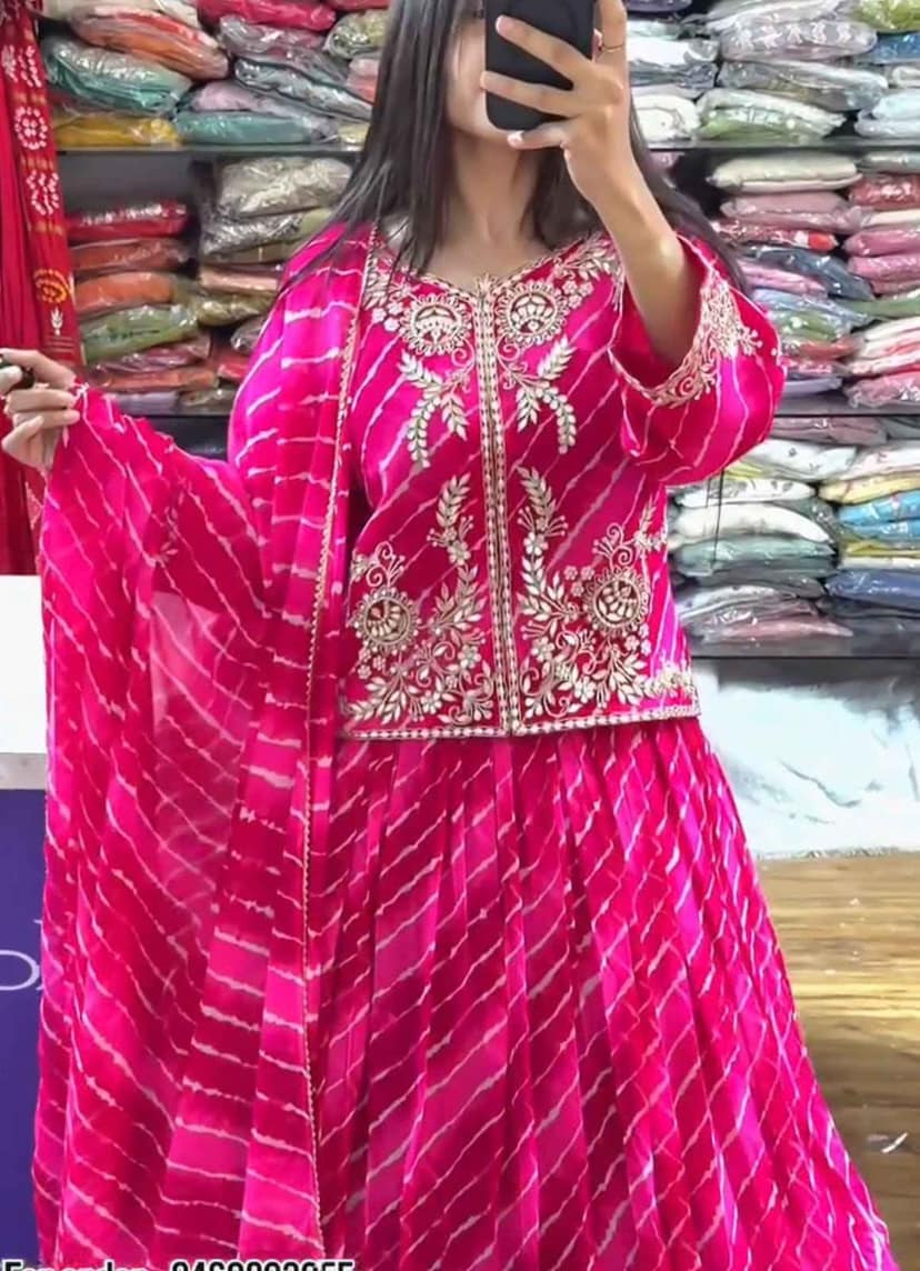 Jacket Lehenga Choli Set view 2