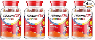 Health Ok Mankind Gummies Multivitamin and Multimineral for Kids Supports Normal Growth Healthy Immune system and Brain Function for 7 -17-year-old Bottle of 30 Gummies x Pack of 4