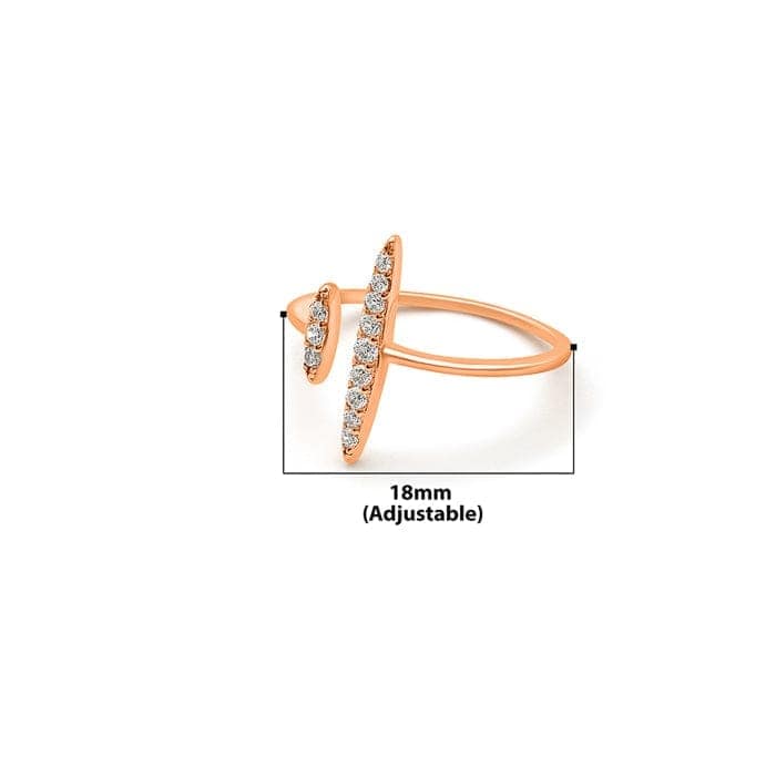 Rose Gold Roman Abstract Ring view 7