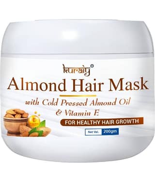 KURAIY Almond Hair Mask With Almond Oil & Vitamin E For Healthy Hair Growth 200g
