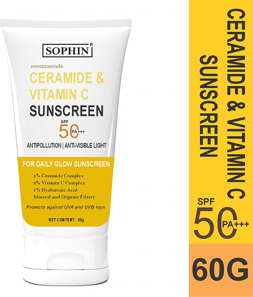 SOPHIN SPF 50 Sunscreen Cream For All Skin Type ( Pack of 1 )