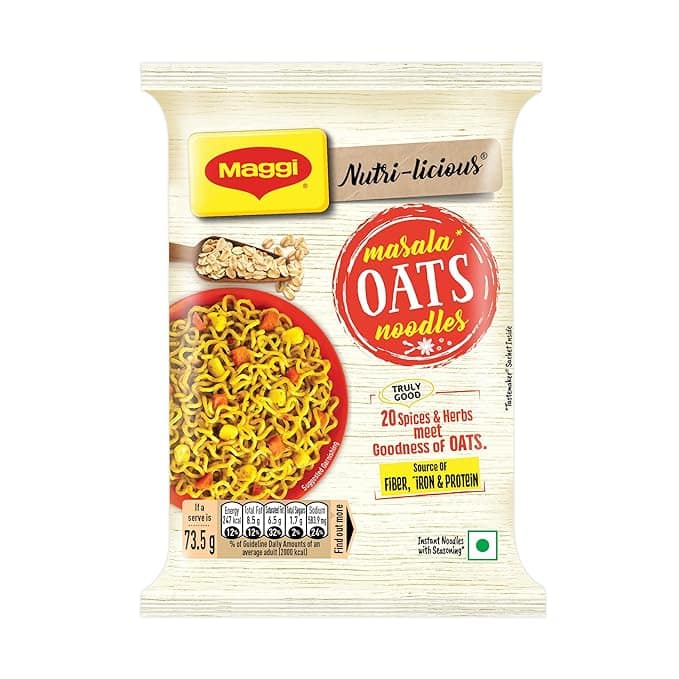 MAGGI NUTRI-LICIOUS Masala Oats Noodles â€“ 73.5g Pouch
