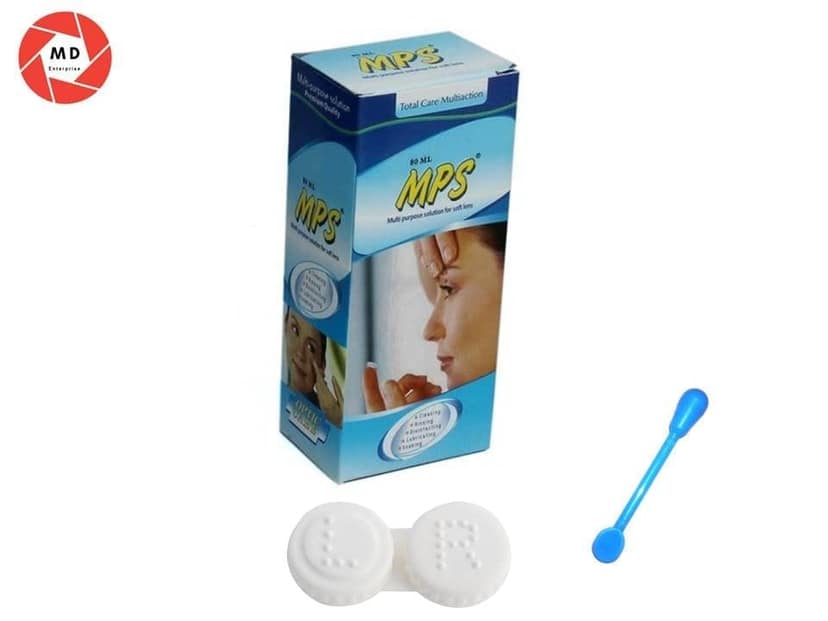 X Chrome Red Contact Lens for Color Blindness Including Lens Case, Lens Holder and 80 ML Solution view 3