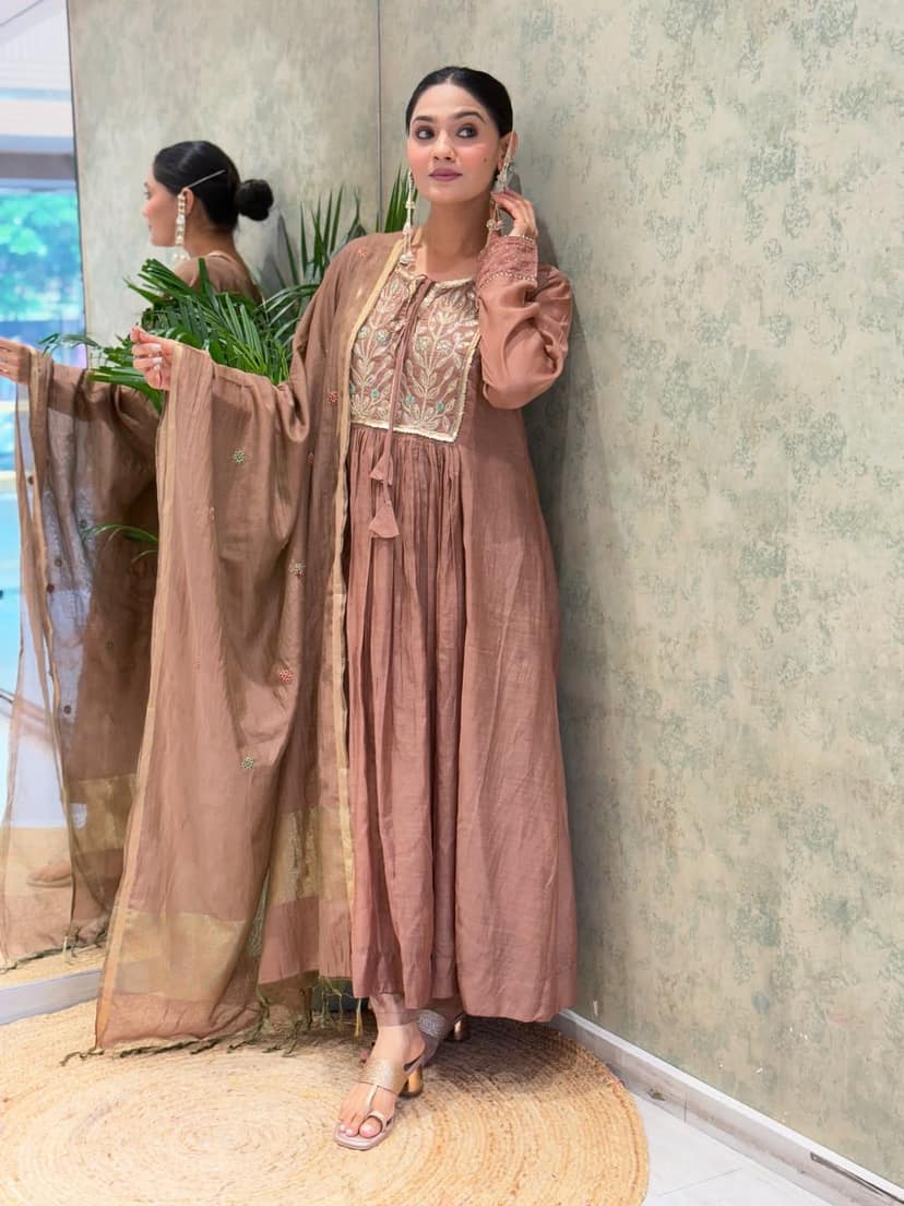 Premium Mul Chanderi Suit Set