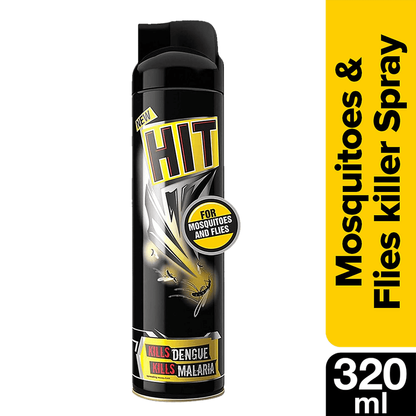 Hit Mosquito & Fly Killer Spray, 320 Ml