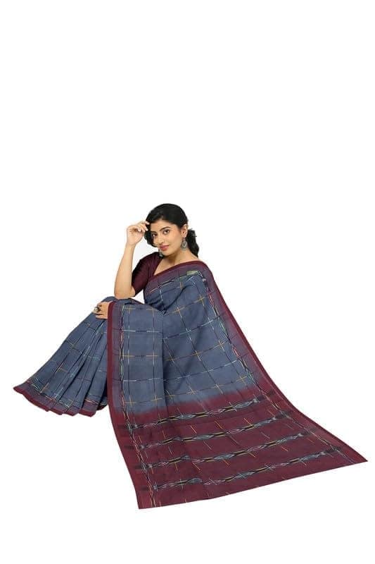 APCO Handloom (A Andhra Pradesh Govt Emporium)- Women's Traditional Pure Handloom Dulla Cotton Saree | DCS0007 view 4