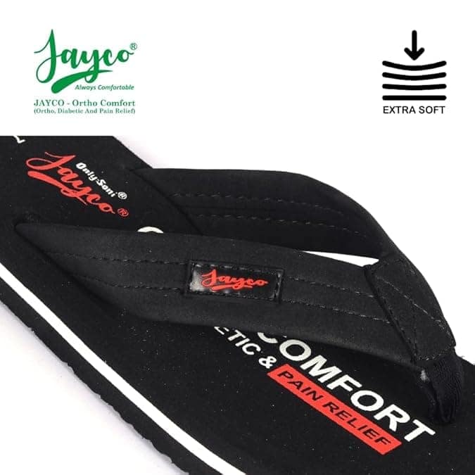 Jayco Extra Soft Ortho Care Diabetic & Orthopedic Slippers || Skid Resistant || Lightweight || Comfortable Footbed view 3