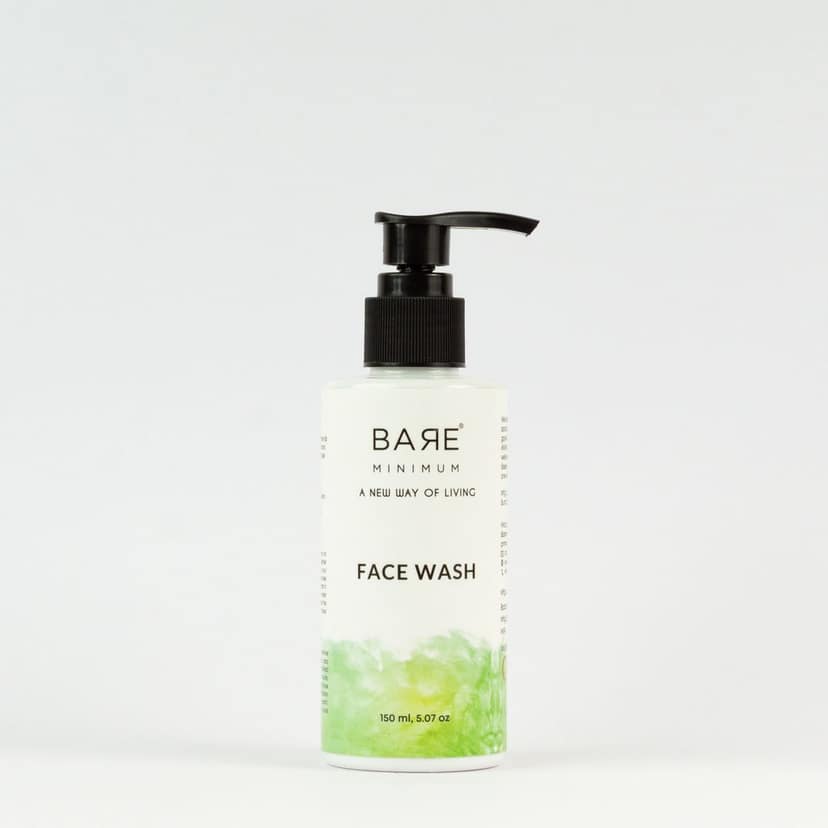 Bare Minimum vitamin B5 facewash 150 ml for tanned skin, Helps in Exfoliating and brightening skin face wash for women & men view 3
