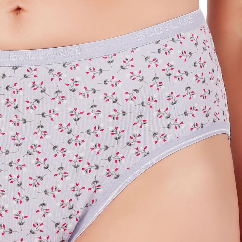 Bodycare Women's Assorted Prints Combed Cotton Bra & Panty Set 6450A view 7