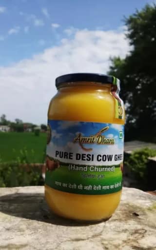 Amrit Dhara Cow Milk Ghee – 1kg | Pure & Original