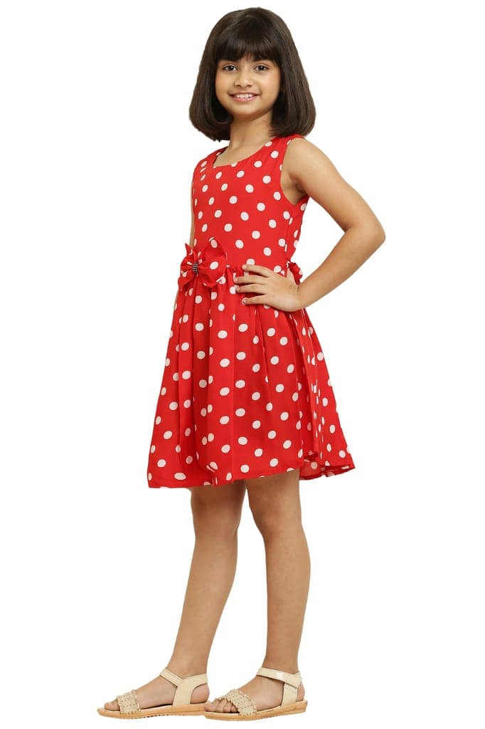 Modern Fancy Yellow & Red Pair Frock & Dress For Girls. view 4