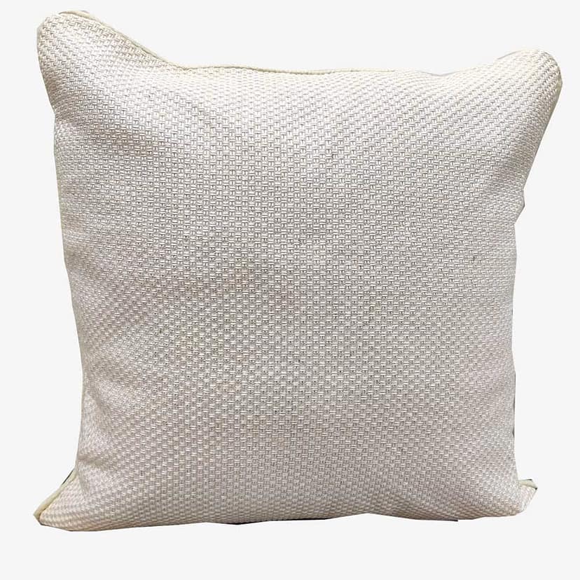 Cream Brown Self Design Woven Geometric Woven Zipper Square Combo Set Cushion Covers (16x16 inch or 40 x 40 cm) Set of 3 view 4