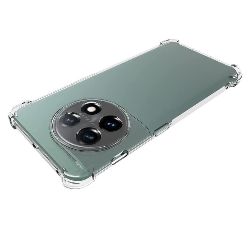USTIYA Case for OnePlus 11 Clear TPU Four Corners Protective Cover Transparent Soft funda view 5