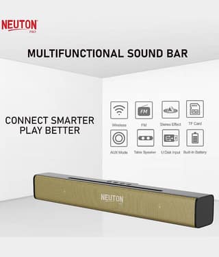 NEUTON PRO ROMEO BAR 40 W Bluetooth Speaker Bluetooth v5.0 with USB,Aux,SD card Slot Playback Time 5 hrs Black