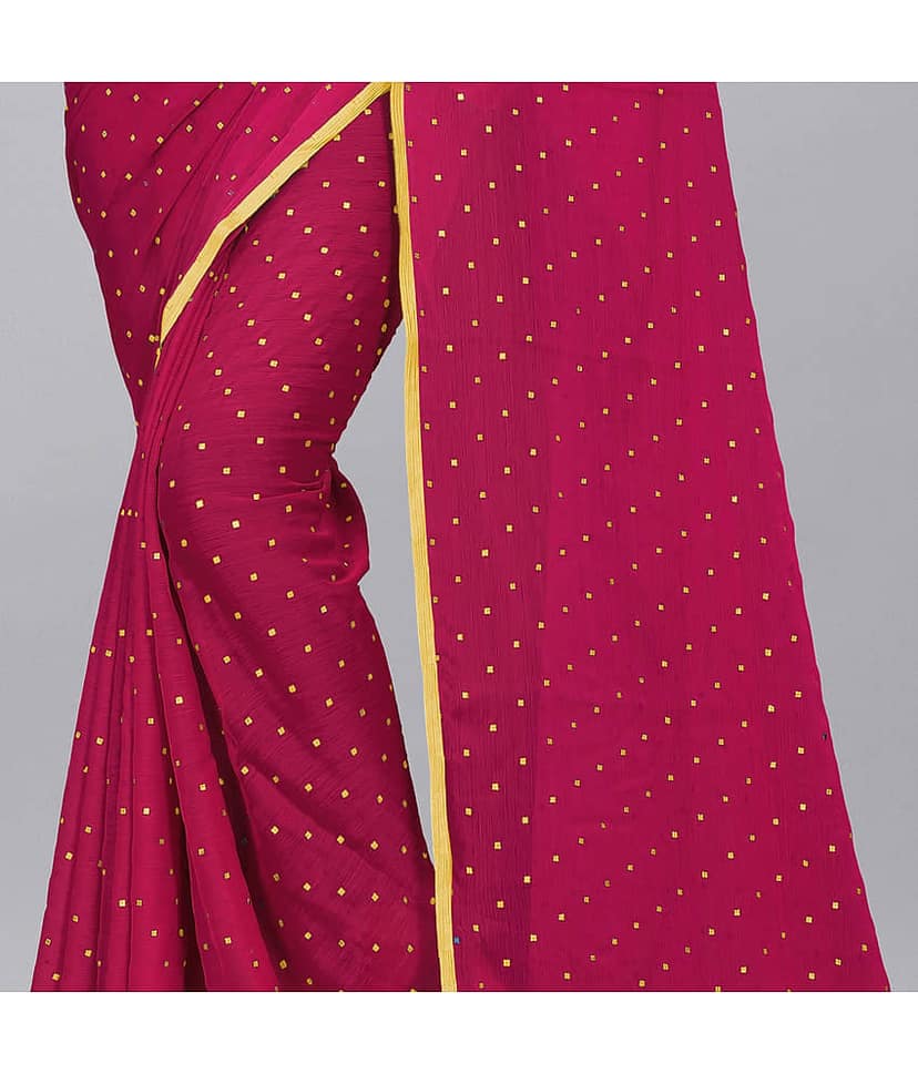 Rhey Chiffon Printed Saree With Unstitched Blouse Piece ( Blue ) view 2