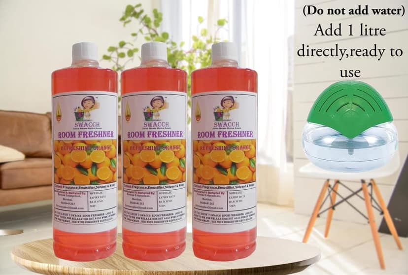 Swacch Room Freshner (1 Litre) (Pack of 3) Orange view 2