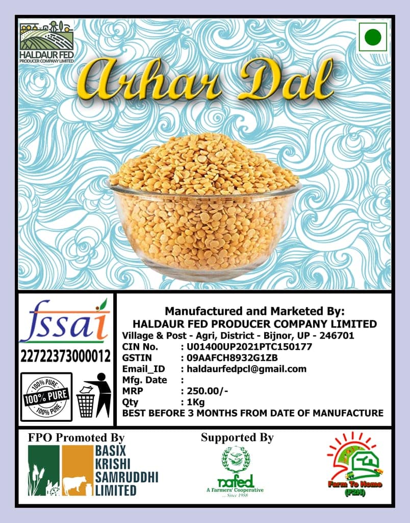Organic Arhar Dal - 1 Kg [Without Polish] (pack of 5) view 3