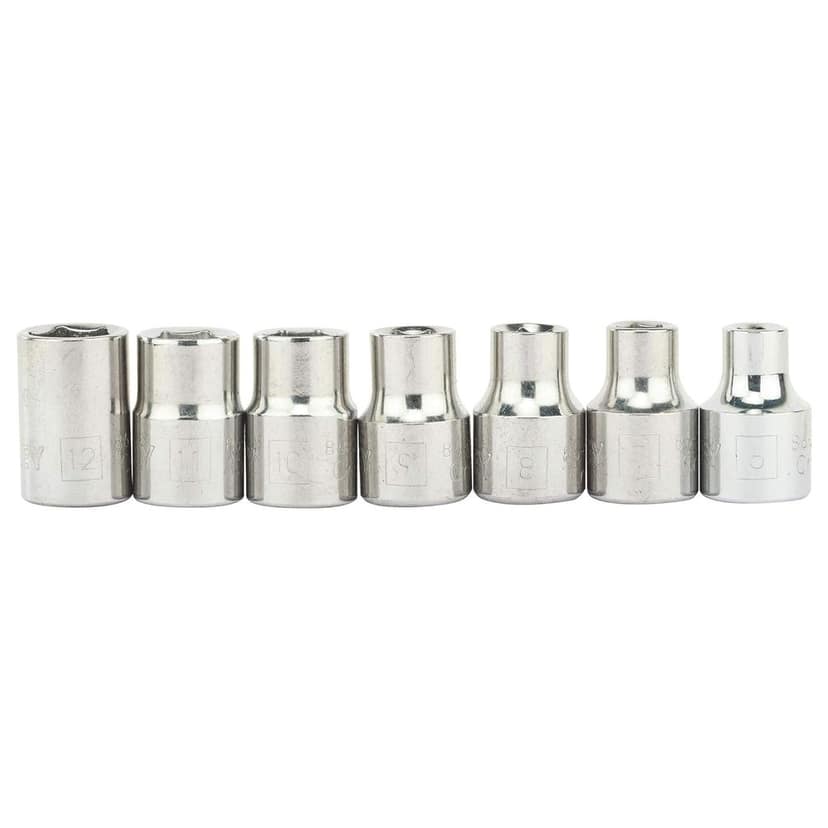 Stanley 3/8" Drive Socket Set 24Pc 3/8 Sq.Dr. 6Pt Socket Set Met 1-89-035 view 2